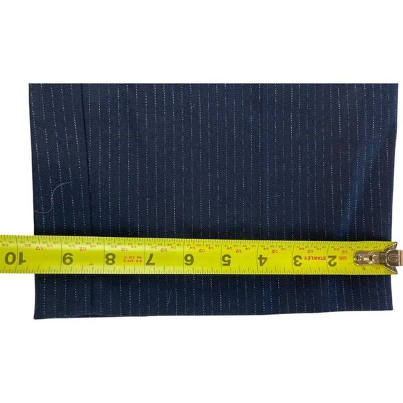 Zara Womens Dress Pants Size S Navy Blue Straight Leg Pinstripe 2330/530 NWT - Picture 10 of 10